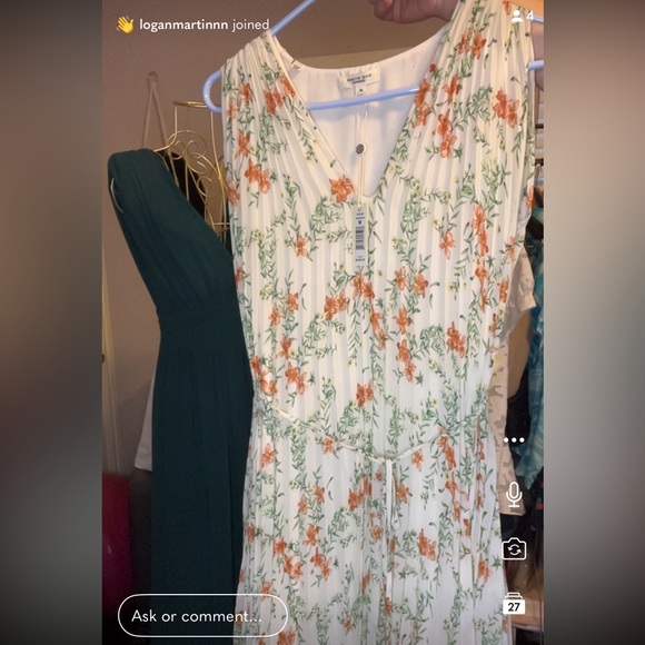 NWT pleated floral dress Max Studio London - Picture 8 of 9